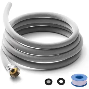 Dehumidifier Hose for Drainage 3/4" FHT, with Premium Brass Connectors (4FT)