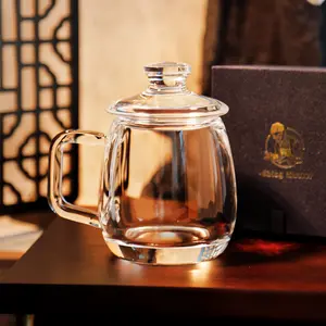 Ching Master |  Crystal Glassware Rounded Tumbler With Handle