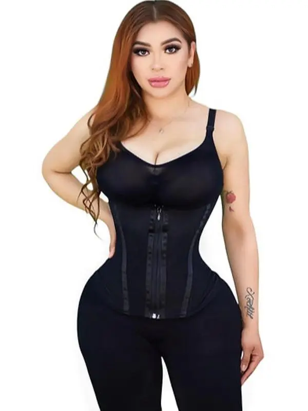 Lipo Fajas Ultra Waist Slimmer 2229 - Breathable Fabric Shaping Corset for Women's Waist Enhancement with Double Compression Layers for Support and Comfortable All-Day Wear Shapewear Womenswear Belts Fit Shaper
