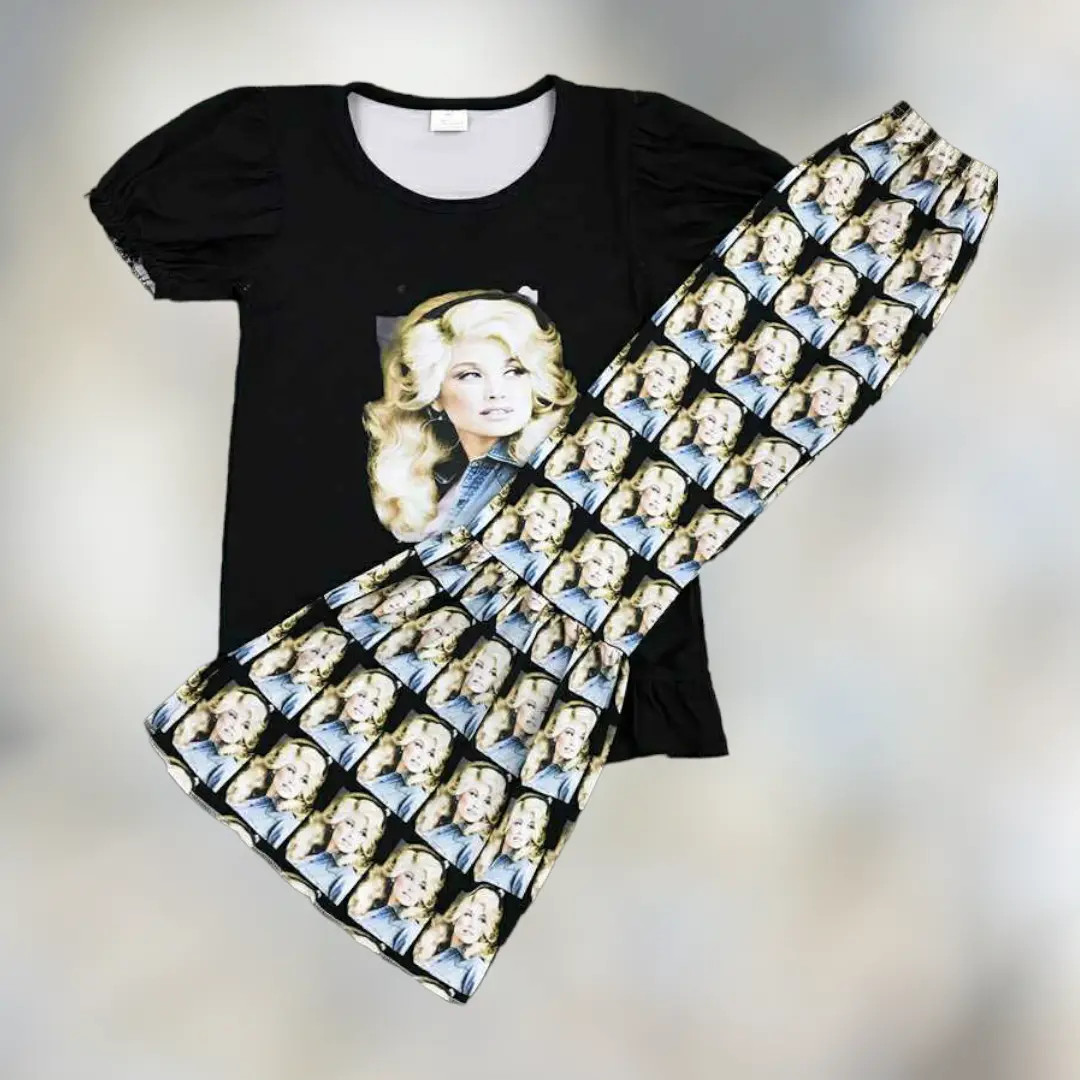 Dolly Black Pant Set