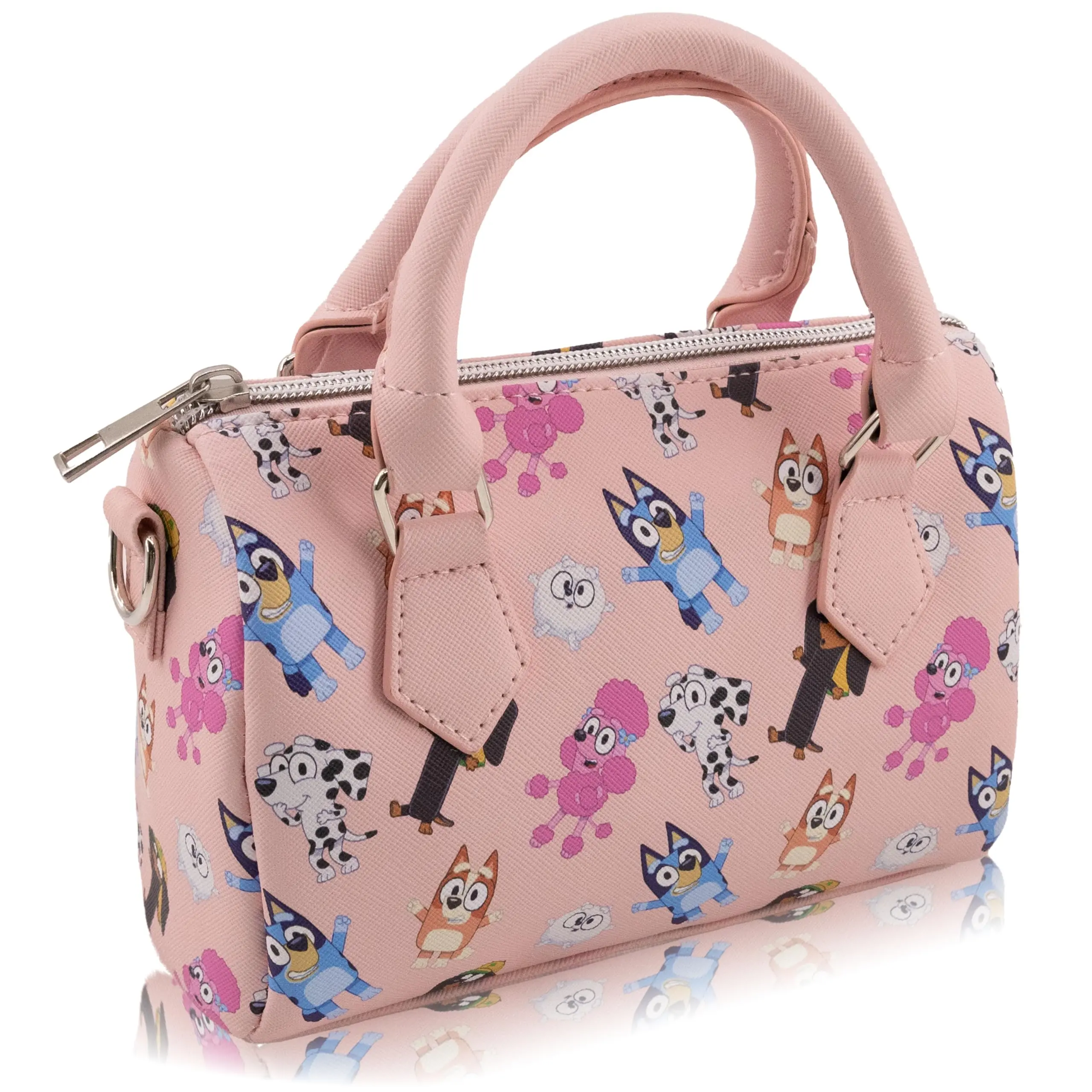 Fast Forward Stitch, Hello Kitty or Bluey 7" Mini Purse Crossbody Handbag for Girls | Leather Women's Shoulder Handbag Satchel