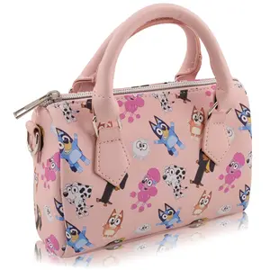 Fast Forward Stitch, Hello Kitty or Bluey 7" Mini Purse Crossbody Handbag for Girls | Leather Women's Shoulder Handbag Satchel