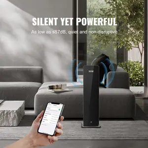 VEVOR Scent Air Machine for Home, 120ml Bluetooth Smart Cold Air Diffuser, 1000sq. ft Waterless Essential Oil Scent Air Diffuser, Floor Standing Aromatherapy Machine for Spa, Yoga, Home, Office, Hotel