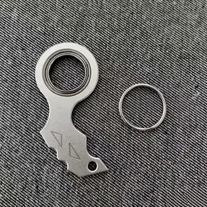 Aluminum Alloy Karambit Spinner Keychain, Silent Rotating EDC Fidget Toy, Anti-Anxiety Boredom Relief Key Ring for Men
