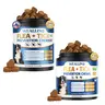WEALLIN Dog Flea & Tick Support Chews - 120/200 Soft Chews Bottle Pack, Natural Oral Vitamin-Infused Supplement with Coconut Oil & Flaxseed, 3-Month Daily Use for Universal All Breeds & Sizes Gentle Skin & Coat Health