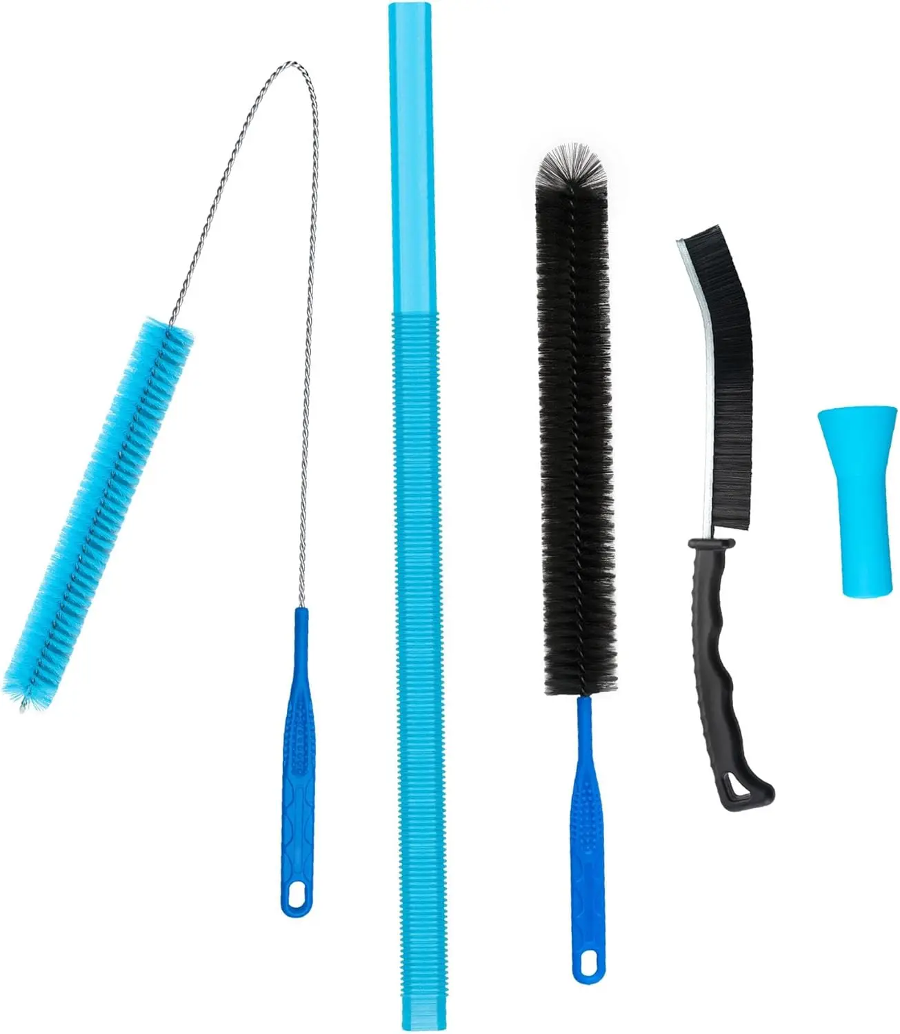 4 Pieces Dryer Vent Cleaner Kit‌ with‌Lint Brush‌ –‌Dryer Vent Brush‌,‌‌ for‌Lint Trap‌,‌Appliance Brush‌ &‌Dryer‌ Black