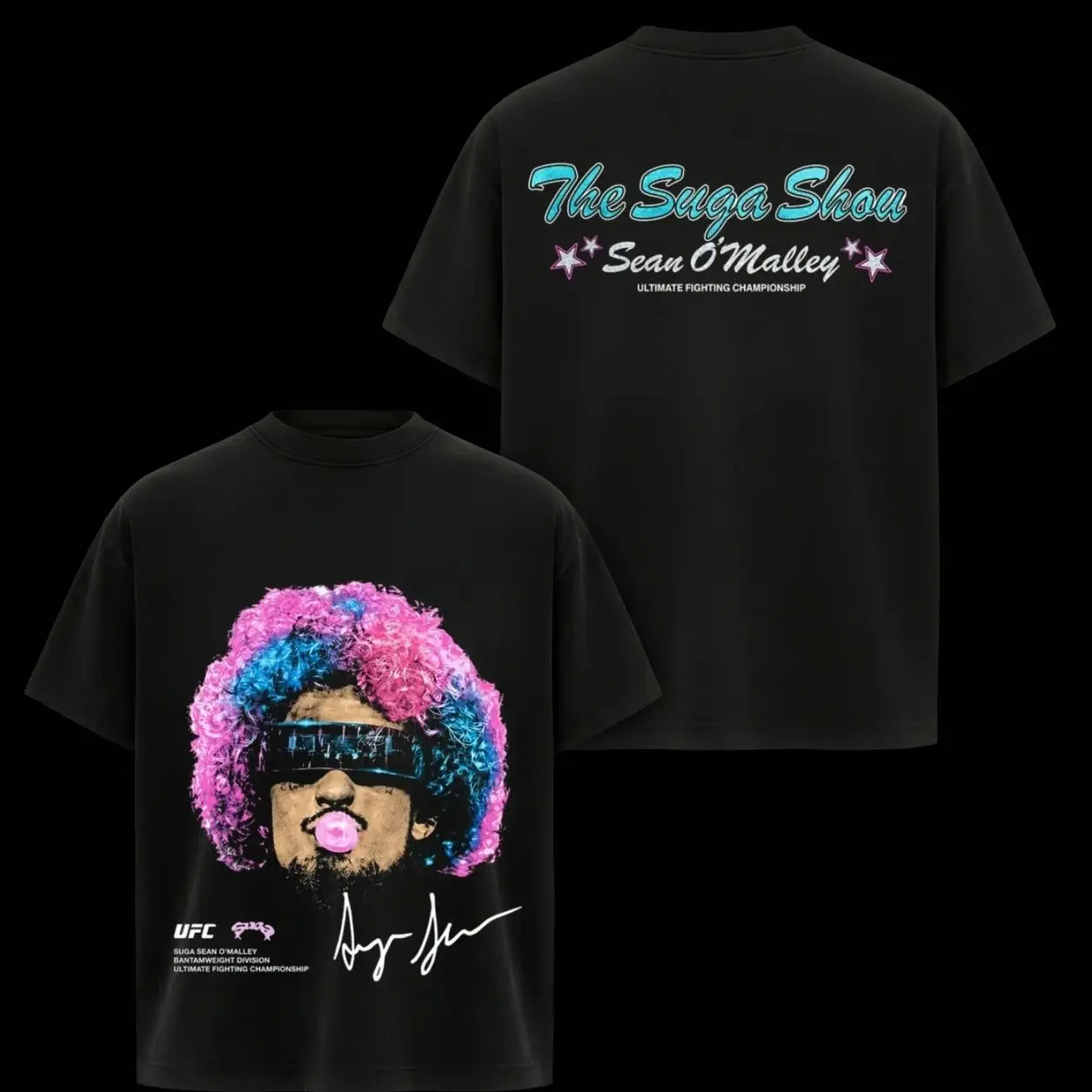 UFC Sean O'Malley "The Sugar Show" MMA T Shirt, Vintage Graphic Tee, Oversized Shirt, Colorful Knockout Artist Shirt, Y2K Streetwear Graphic Tee, Unisex Cotton, UFC Fan Merch Gift DGO