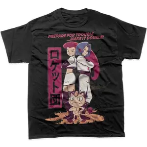 Team Rocket Shirt, Pokemon Shirt, Pokemon merch, Graphic T-Shirt, Men's Vintage Tees, Gift For man, gift for her Top Menswear Underwear