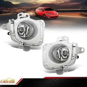 Front Bumper Lamps with Bulbs+Wiring Pair Fits 2010-2011 Toyota Prius Fog Lights