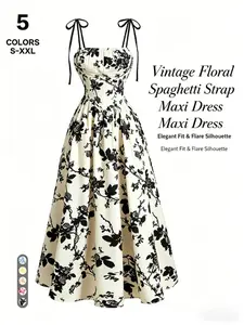 Women's Summer Vacation Dress - Strappy Flowy Long Dress with Pockets, Breathable Lightweight Casual Resort Wear for Beach, Travel, Pool, Cruise#Summervibes#tiktokshop #summerdress#TikTokShopStockUp