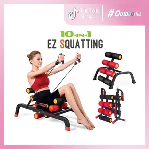 Magic BB Adjustable Glutes Trainer Machine,Full Body Workout Equipment, Back Stretcting Machine, Squat Machine, Core Leg Push Up Workout Machine for Home Gym,OutdoorFun,Father's Day Gift