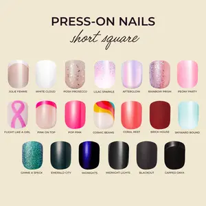 Kleo Kolor Short Square Collection Press-On Gel Nails