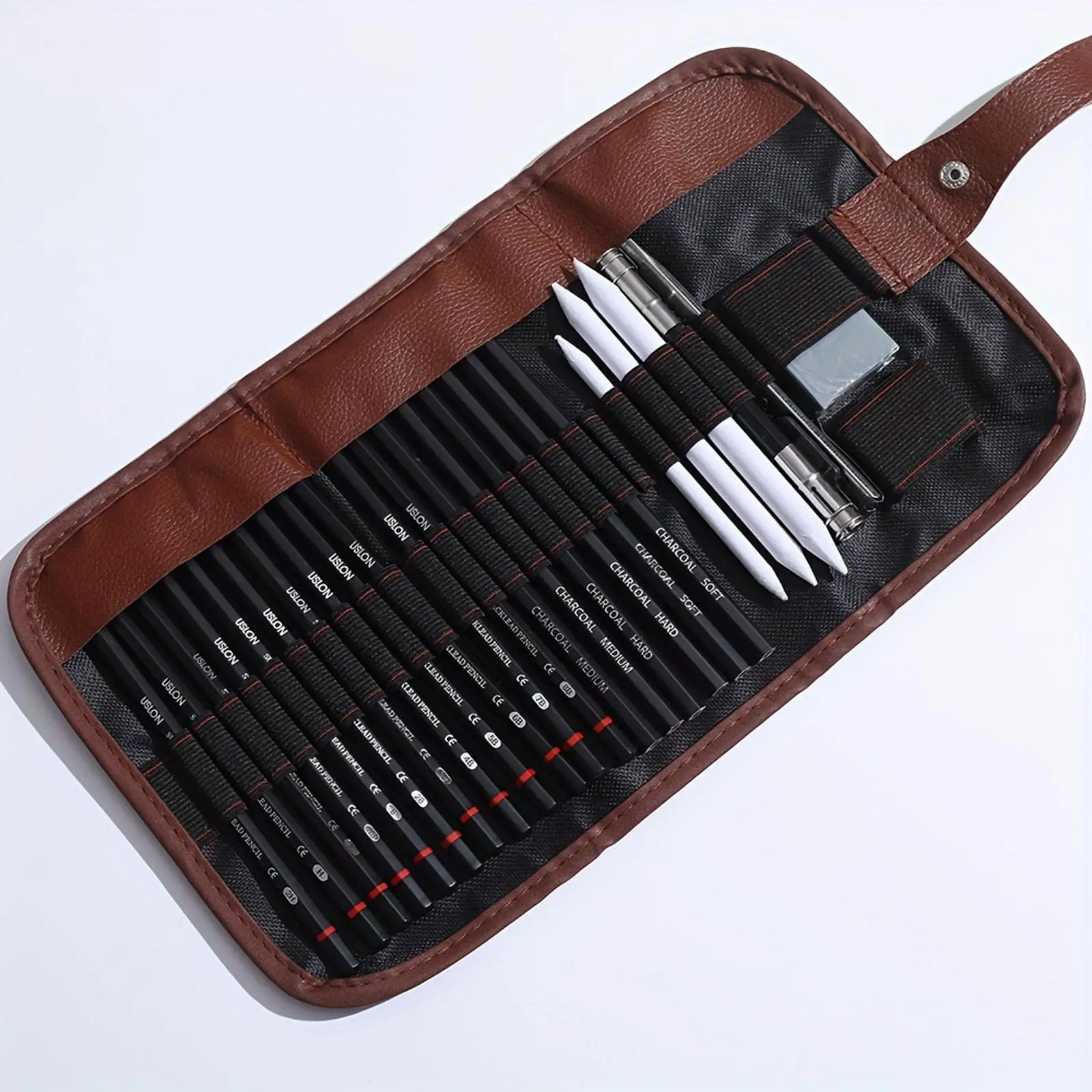 Sketching Pencil Set, Drawing Pencils and Sketch Kit, Artist Kit Includes Charcoal Pencils, Paper Erasable Pen, Sketch Pencils Set for Drawing Paintin