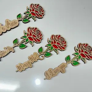 Personalized Valentines roses