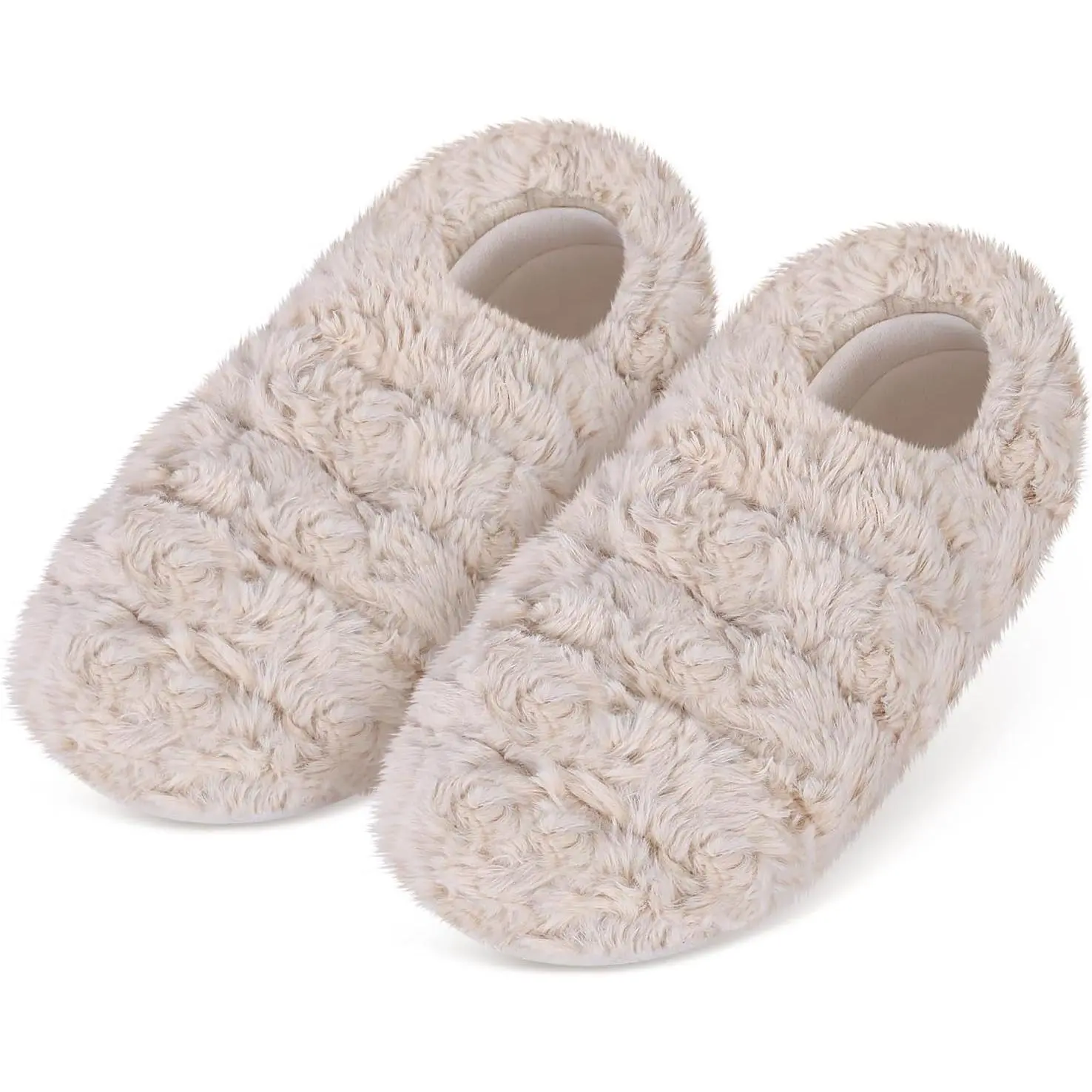 SUZZIPAD Foot Warmer for Bed, Heated Slippers Microwave booties