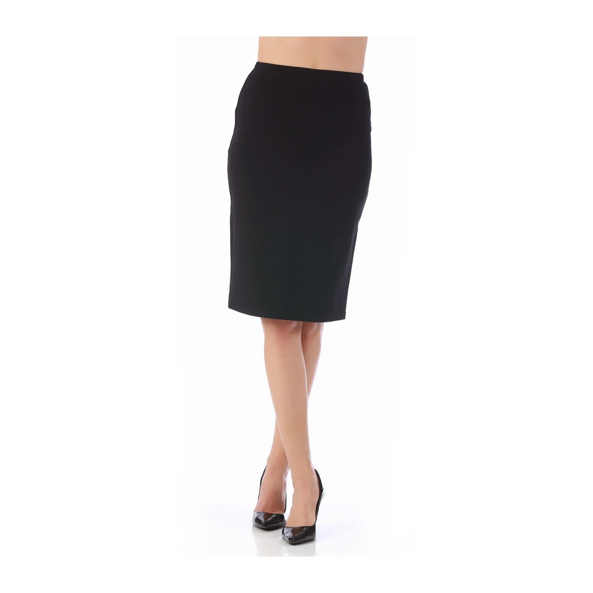LaMonir Solid Pencil Skirt