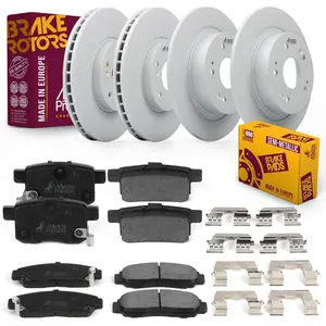 6 PC Front & Rear Brake Rotor & Semi-Metallic Disc Brake Pad Kit 95967MT