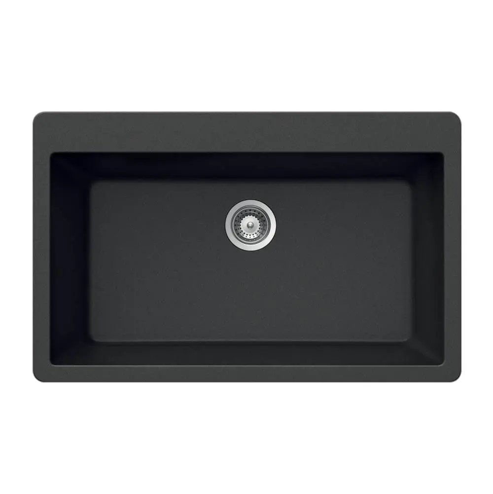 Hamat H-SIO-3321ST Granite Topmount Large Single Bowl Kitchen Sink