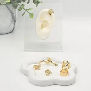 Pircing for the ear 14k gold plated,high quality