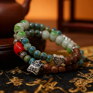 Handmade Bracelet，Stylish Accessories，Ceramic Beaded Bracelet，Exquisite and Creatively Designed Packaging Bag，Best Gift for Gifting – Handmade Bracelet