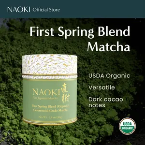 Naoki Matcha Organic Ceremonial First Spring Blend – Authentic Japanese First Harvest Ceremonial Grade Matcha Green Tea Powder from Kagoshima, Japan