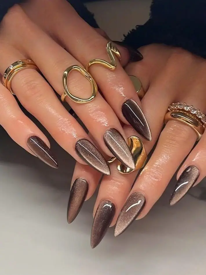 Blue Stripe Press-on Nails, 7876876