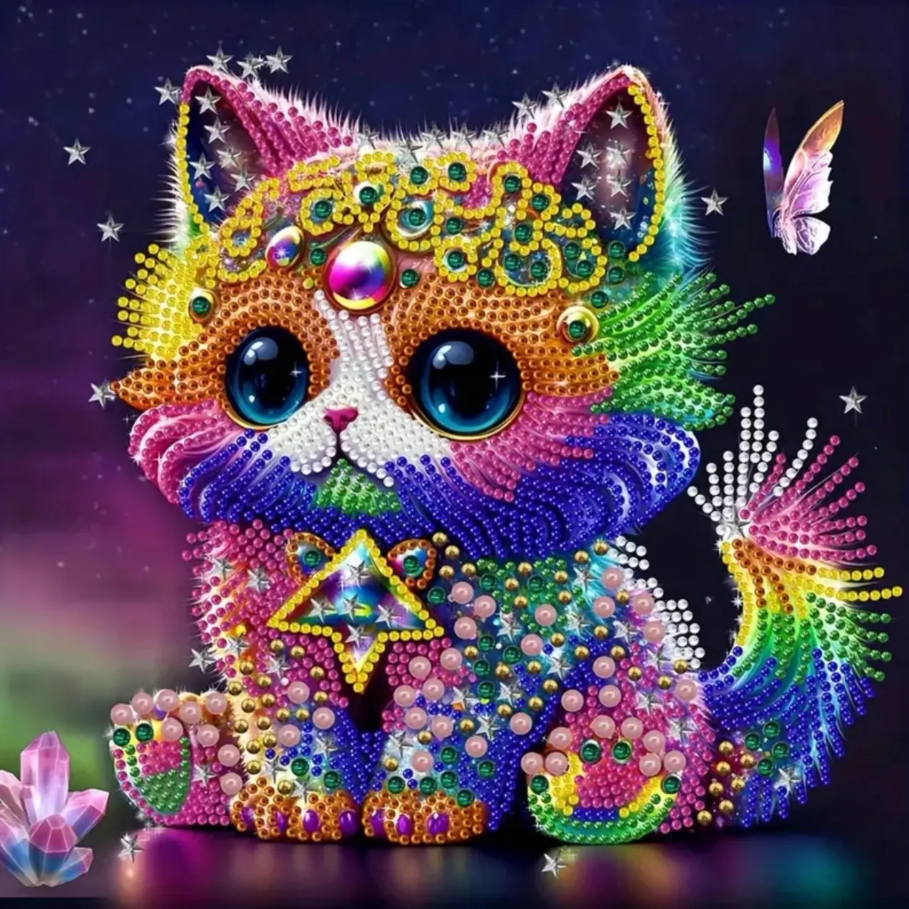 5D DIY Diamond Painting, Full Diamond Painting With Diamond Art, By Number Kits Embroidery Rhinestone For Wall Decor