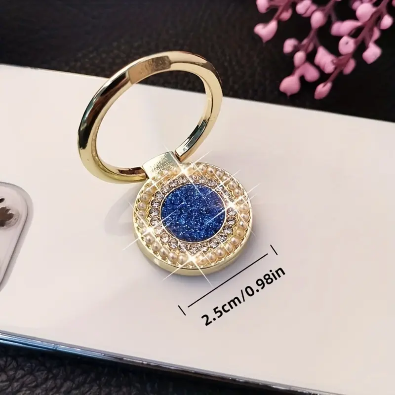 360 ° rotating transparent phone ring holder - finger grip for smartphones, tablets, and protective cases - perfect boyfriend gift (silver) Rotating Phone Stand Cell Phone Holder