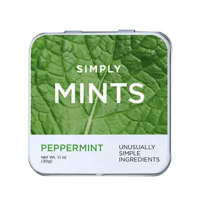Simply Mints | Peppermint Breath Mints | Breath Freshening + Aspartame-Free + Vegan + non-GMO
