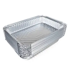 IDL Packaging 4 lb. Oblong Aluminum Foil Pans - 13" x 9" x 1.5” (pack of 25) - Disposable Foil Baking Dishes - Great for Grilling, Roasting, BBQ, Cooking, Freezing
