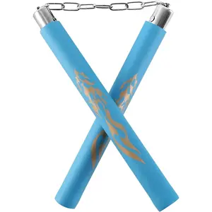 TOPOINT Nunchuck,Safe Foam Training Nunchucks/Nunchakus with Steel Chain for Kids & Beginners Practice and Training