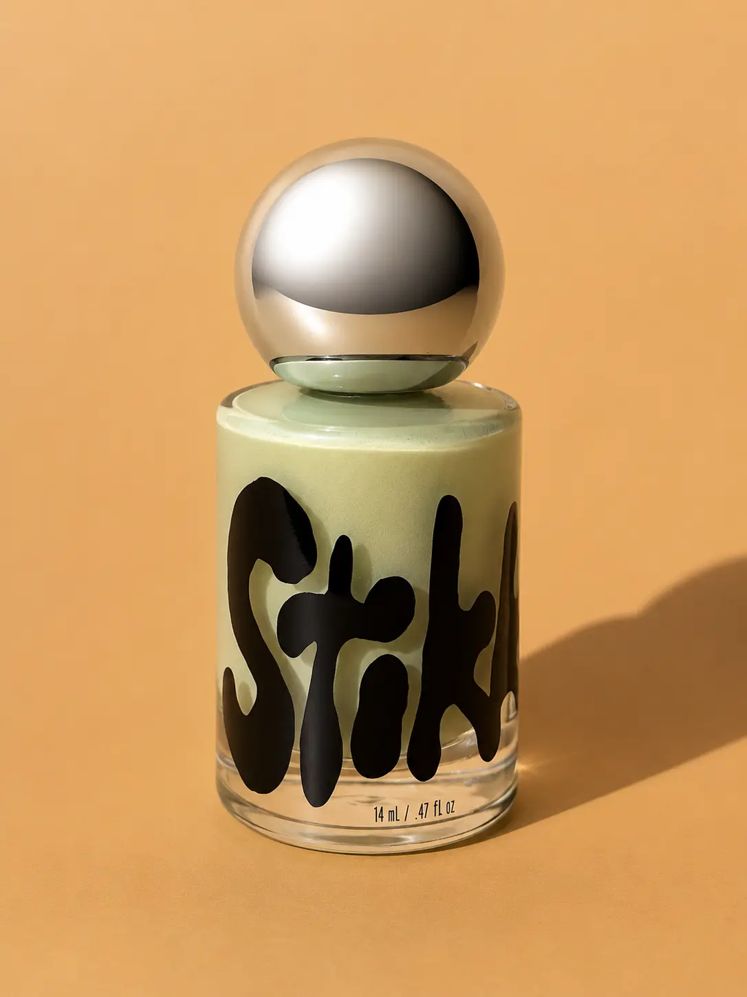 Sage Green Nail Polish, Peel Off Formula, Air Dry Shiny Finish