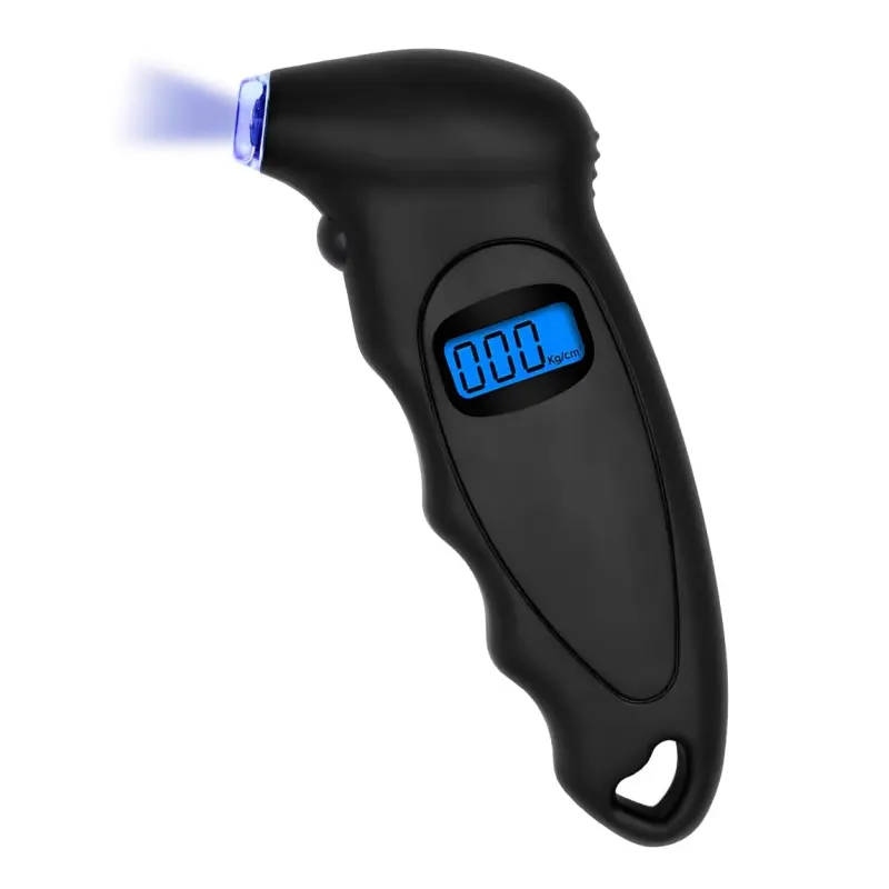 JOYTUTUS Accurate Digital Car Tire Tyre Pressure Gauge with Backlit LCD, Pressure Readout, Non-Slip Grip, 4 Unit Settings, 150 PSI Max, for Multi-Vehicle Use (Car, Truck)