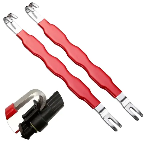 2PCS Automotive Electrical Terminal Connector Separator Removal Tool Universal Multi-Functional for Most Vehicles - Red