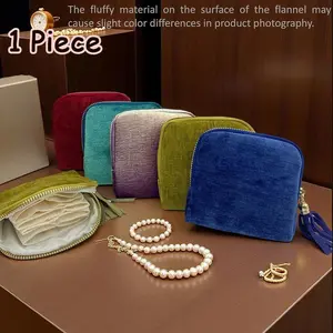 💅 Effortless Travel | Mini Flannel Jewelry Carrying Case | Weekend Getaway Packing Essential