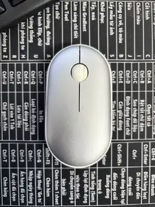Slim Wireless Optical Mouse for Laptop and Desktop, Portable Ambidextrous Computer Mouse with Scroll Wheel for Home, Office and Travel