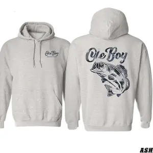 Ole Boy Outfitters Bass Fishing Hoodie – Bold Jumping Bass Graphic for Anglers, Country Boys, Outdoor Adventurers, Rugged Unisex Pullover for All Sweatshirt, Hoodie, Comfort Colors