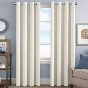 ALTANSOOK Solid Full Blackout Curtains, 52" Wide, Double-Sided Peach Skin Fabric, 3-Pass Coated, 100% Light Blocking, Hotel Sleep Grade, Pack of 2 Panels