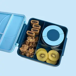 Big Oat Energy Bento Box - Leakproof Insulated Lunchbox Bentobox - Convenient Meal Prep Container with Versatile Storage Options Kids Travel