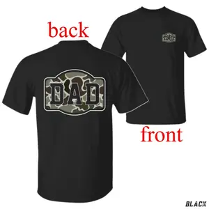 Casual Comfortable Camo Dad Tee – Military Inspired Shirt