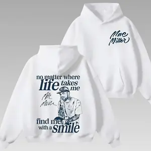 No matter where life takes me find me with a smile Quotes Rap 2side Unisex Hoodie, Hip Hop Shirt, Vintage Rap Tee, Gift For Fan