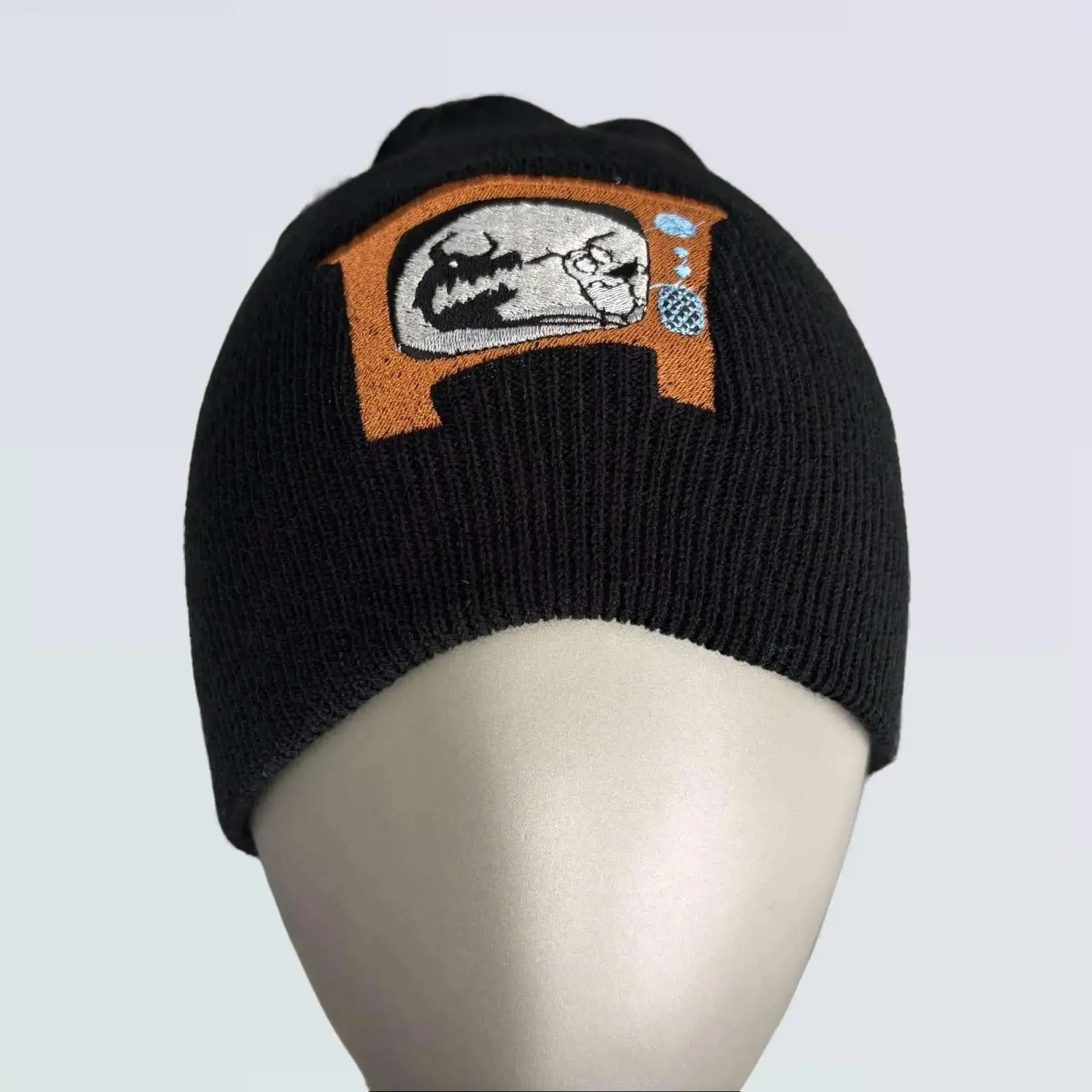 Courage The Cowardly Dog Beanie - Soft Material, Ideal for Cold Weather, Featuring Bold Artwork and Unique Design