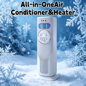 "All-Season Tower Fan: 3-Speed Cooling & 2 Heat Levels, Remote Control, Bladeless Design – Perfect for Bedroom, Office, Home (28ft/s Max Airflow)"