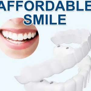 【3 Pairs】Affordable Smile Instant Veneers - Cost Effective Teeth Whitening Cover Reusable Moldable Upper Teeth Accessory