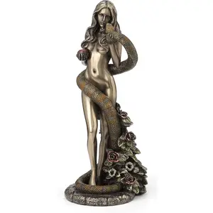 Original Sin by James Ryman Eve Holding Apple with Coiling Serpent Statue