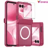 Vizvera Hard Protective Smartphone Case for Motorola Razr Series - Hinge Protection, MagSafe Compatible, Built-in Screen Protector, Shockproof Slim, Scratch Resistant, Skin-Friendly Touch Cover | For Razr 2024/2025/2025 Ultra/2026/2026 Ultra