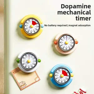 Magnetic kitchen timer for cooking, visual mechanical timer, a self-discipline tool for elementary school students