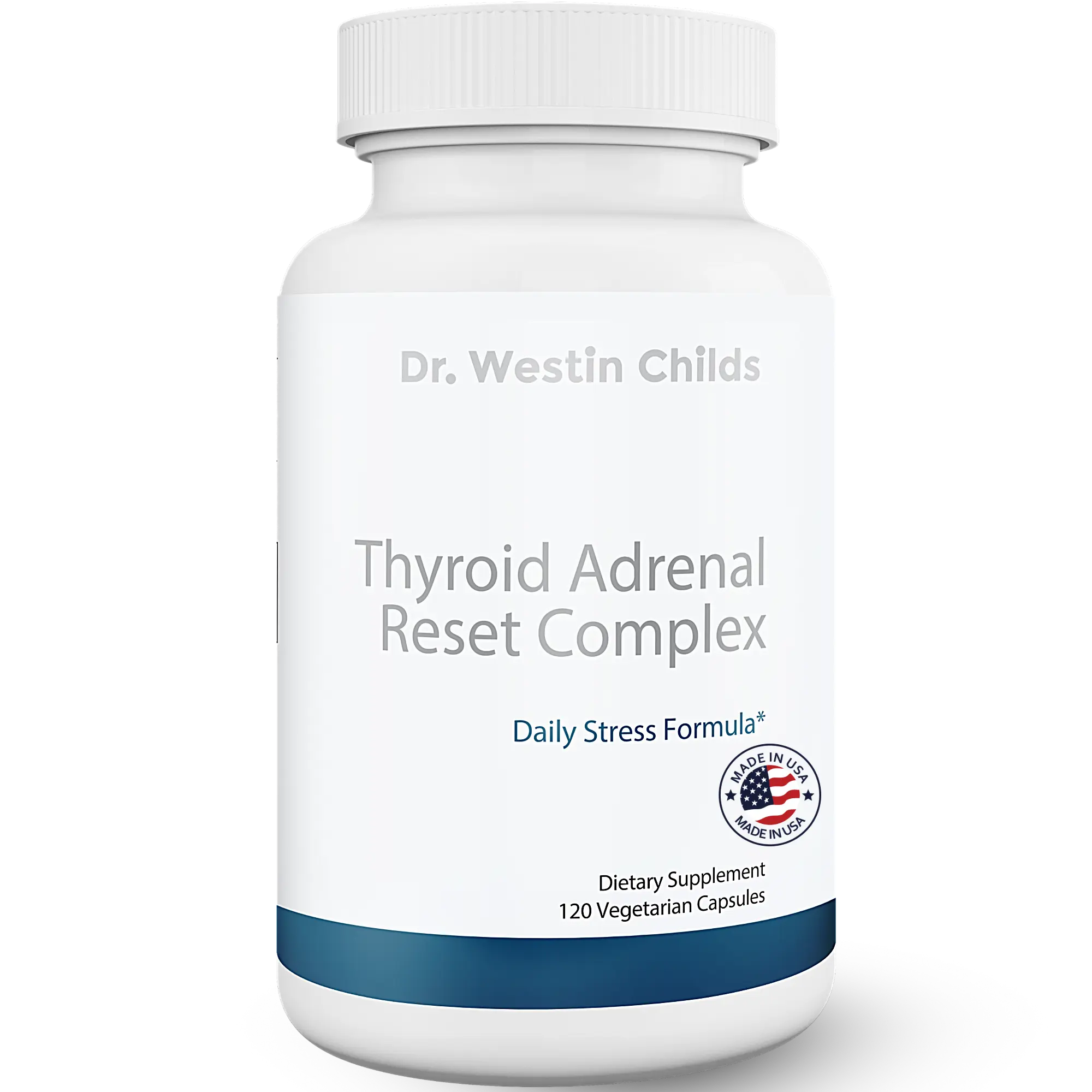 Dr. Westin Childs - Thyroid Adrenal Reset Complex | Herbal Support Supplement with Glandulars & Rhodiola (adaptogens) for Stress, Cortisol, Fatigue, Energy in Women with Hypothyroidism 120 Ct