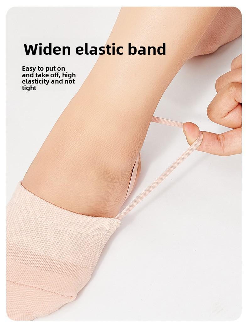 Dance shoes, knitted artistic gymnastics shoes, half-socks for men and women, half-sole shoes, cheerleading and belly dance practice shoes