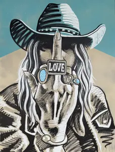 Grace & Grit Western Art Print
